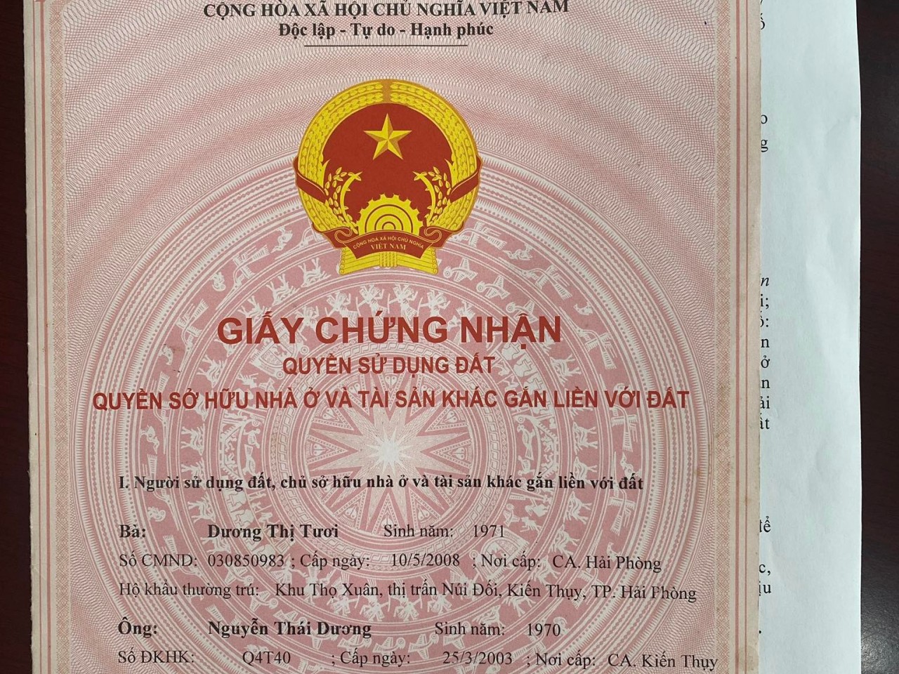 Bán đất trung tâm Núi Đối - Kiến Thụy