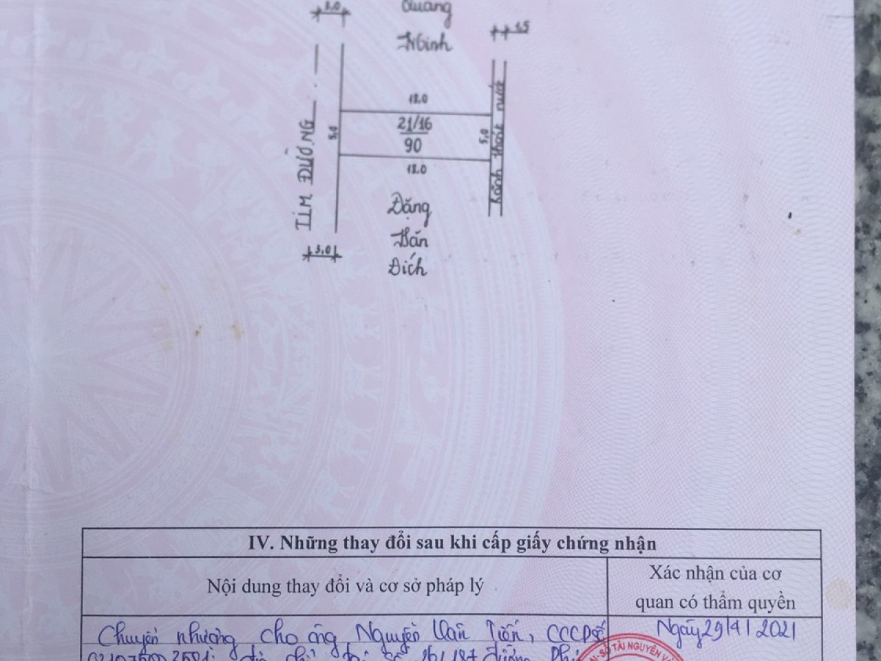 Bán đất lô 21 Núi Đối - Kiến Thụy